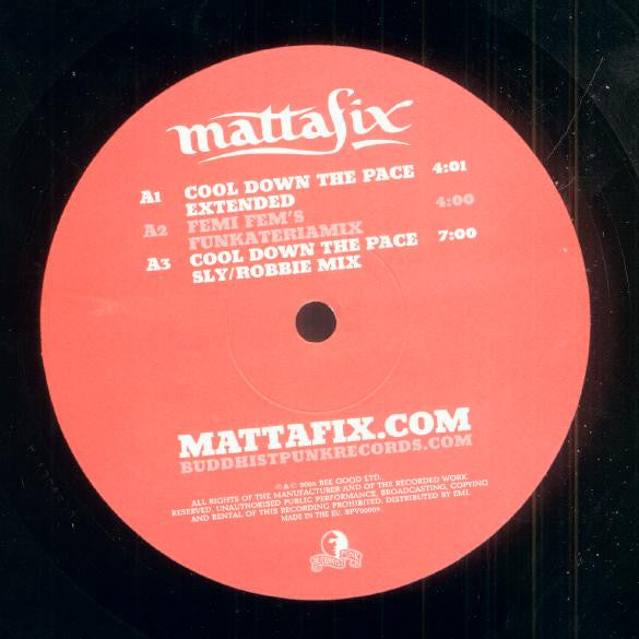 Mattafix : Cool Down The Pace (12")