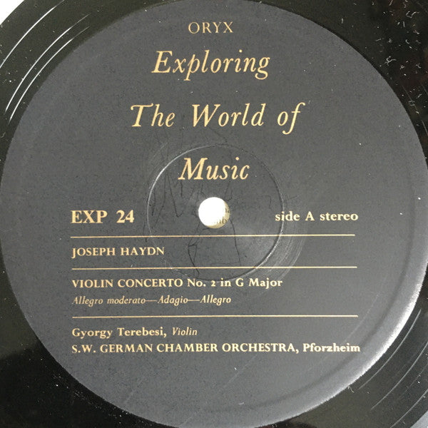 Joseph Haydn - Südwestdeutsches Kammerorchester : Organ Concerto No. 1 In C Major / Violin Concerto No. 2 In G Major (LP)