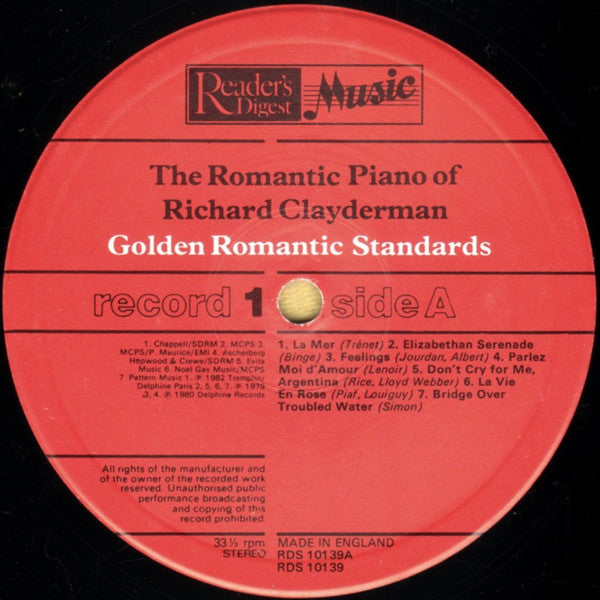 Richard Clayderman : The Romantic Piano Of Richard Clayderman (2xLP, Comp, Eng)