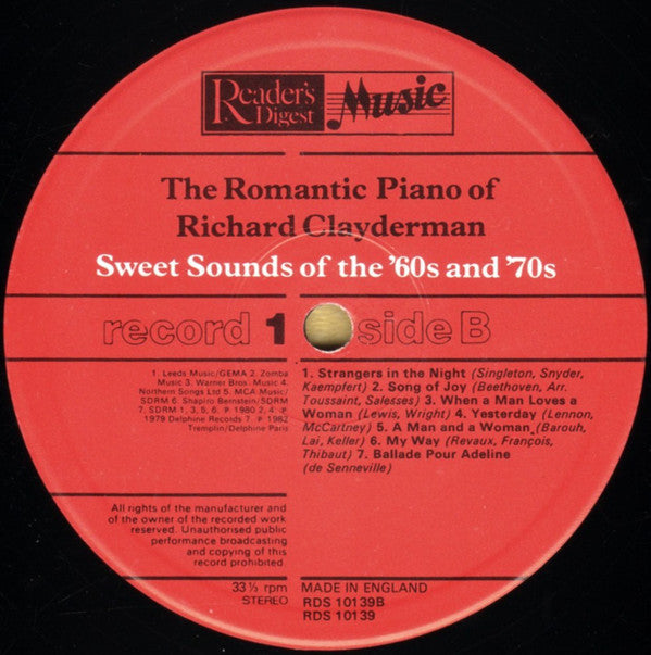 Richard Clayderman : The Romantic Piano Of Richard Clayderman (2xLP, Comp, Eng)
