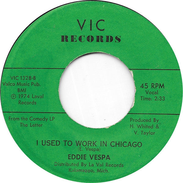 Eddie Vespa : Letter To My Ex Wife  (7", Single)