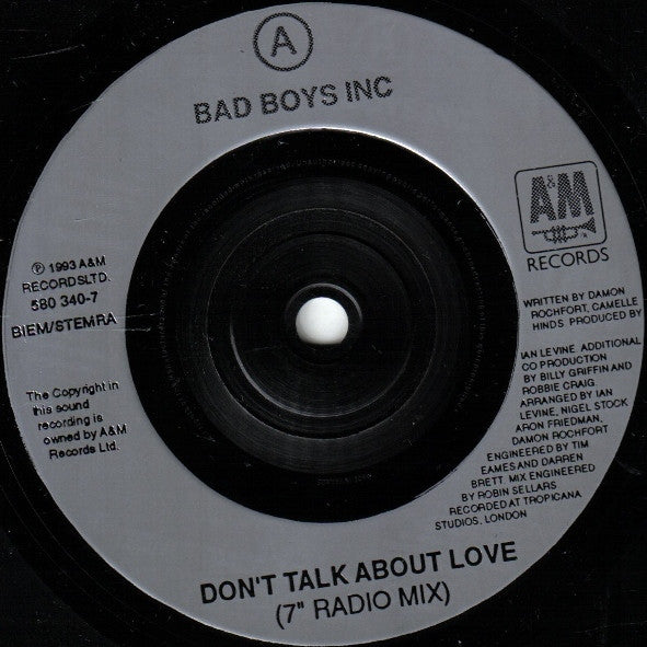 Bad Boys Inc. : Don't Talk About Love (7", Single)
