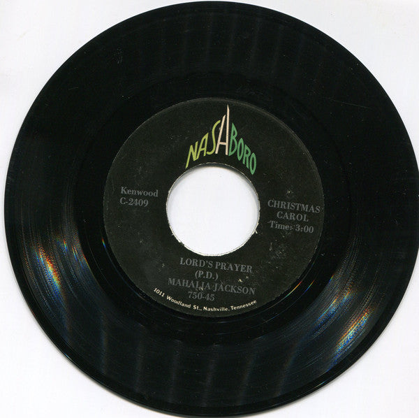 Mahalia Jackson : Silent Night, Holy Night (7", Single, RE)