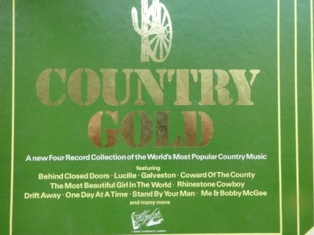 Various : Country Gold - A New Four Record Collection Of The World's Most Popular Country Music (4xLP)