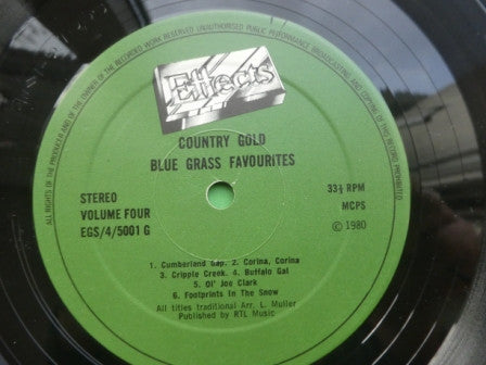 Various : Country Gold - A New Four Record Collection Of The World's Most Popular Country Music (4xLP)