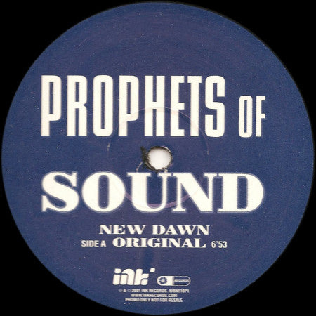Prophets Of Sound : New Dawn (2x12", Promo)