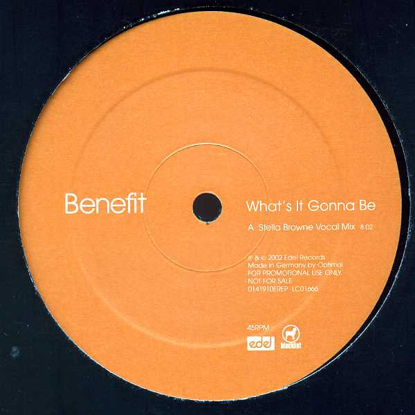 Benefit (3) : What's It Gonna Be (12", Promo)