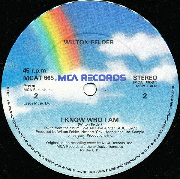 Wilton Felder : Insight (Special Disco Mix) (Full Length Version) (12")