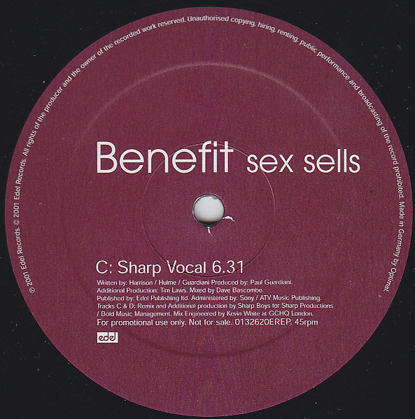 Benefit (3) : Sex Sells (2x12", Promo)