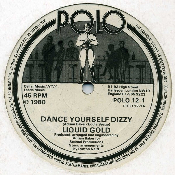 Liquid Gold : Dance Yourself Dizzy (12", Single, Bla)