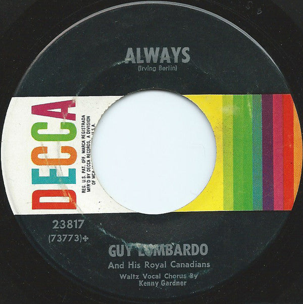 Guy Lombardo And His Royal Canadians : Easter Parade / Always (7", Single, RE, RP, Glo)