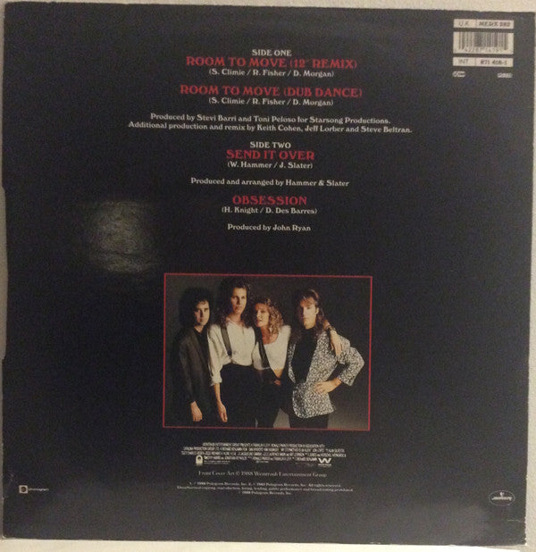 Animotion : Room To Move (12", Single)
