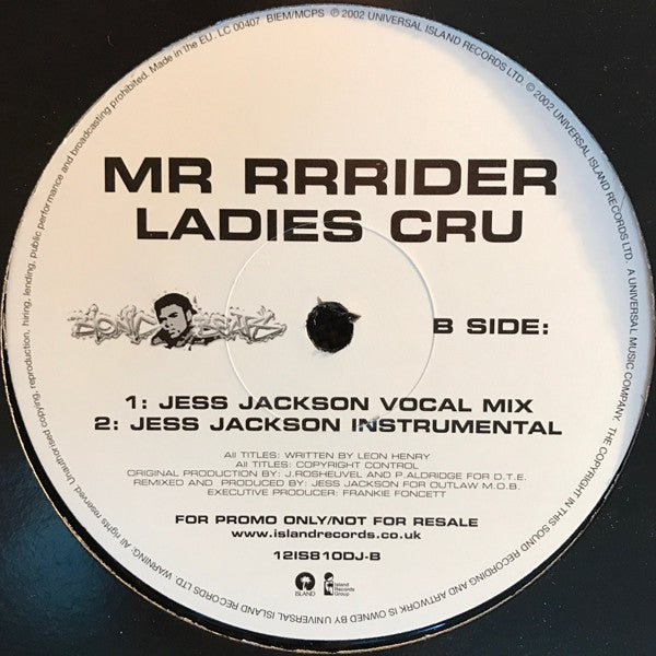Mr Rrrider : Ladies Cru (12", Promo)