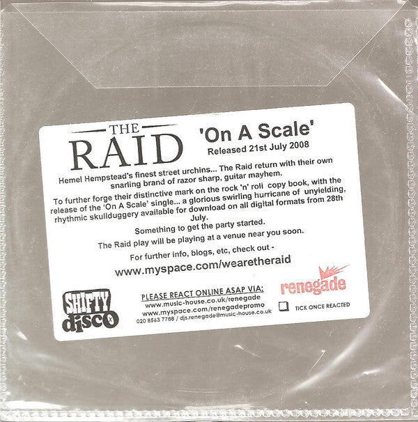 The Raid (5) : On A Scale  (CDr, Promo)