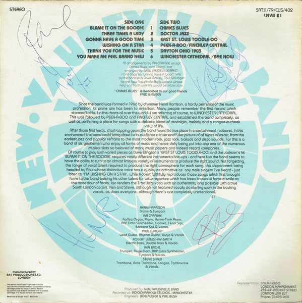 The New Vaudeville Band : The Best Of The New Vaudeville Band (LP)