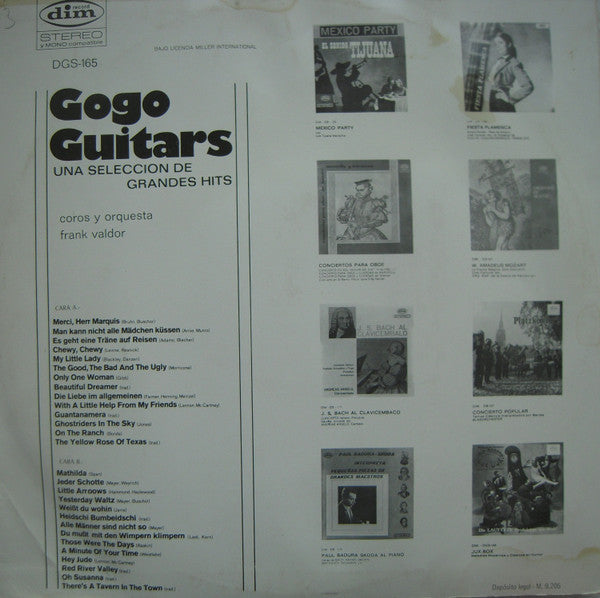 Chor Und Orchester Frank Valdor : Gogo Guitars Una Seleccion De Grandes Hits (LP, Album)