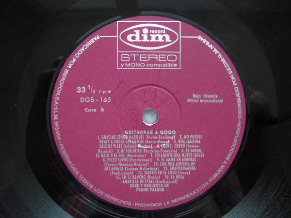 Chor Und Orchester Frank Valdor : Gogo Guitars Una Seleccion De Grandes Hits (LP, Album)