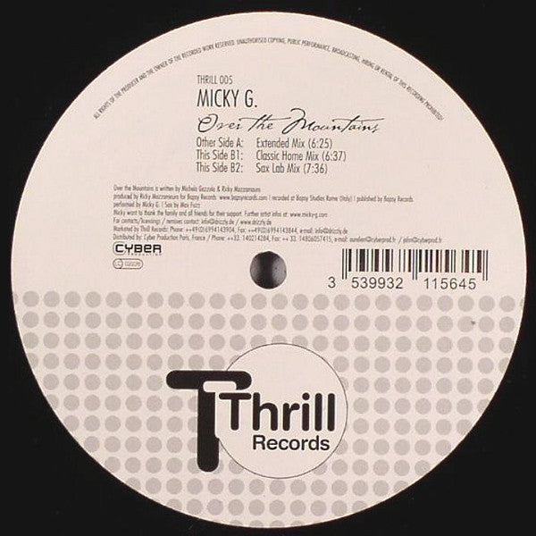 Micky G. : Over The Mountains (12")