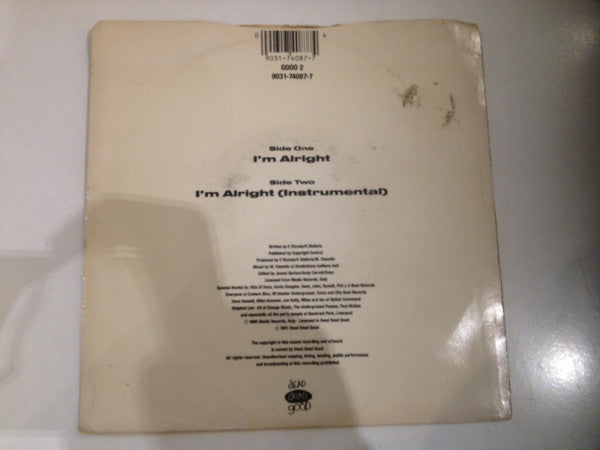 Katherine E : I'm Alright (7", Single)