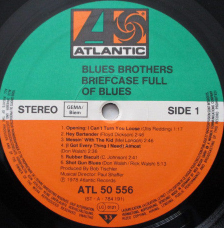 The Blues Brothers : Briefcase Full Of Blues (LP, Album, RE)