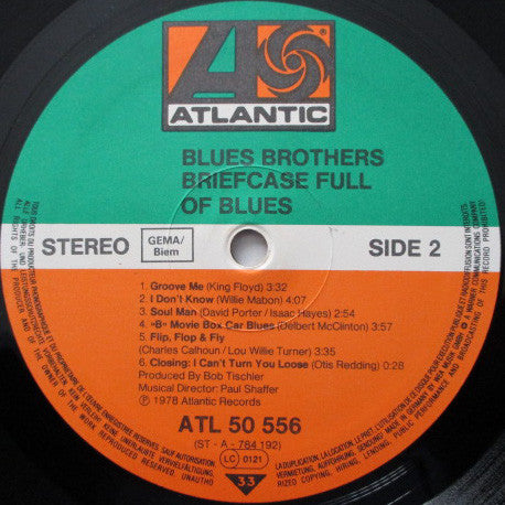 The Blues Brothers : Briefcase Full Of Blues (LP, Album, RE)