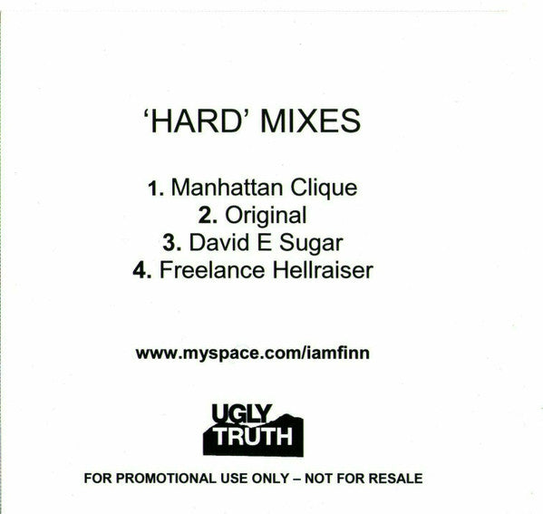 I Am Finn : 'Hard' Mixes (CDr, Single, Promo)