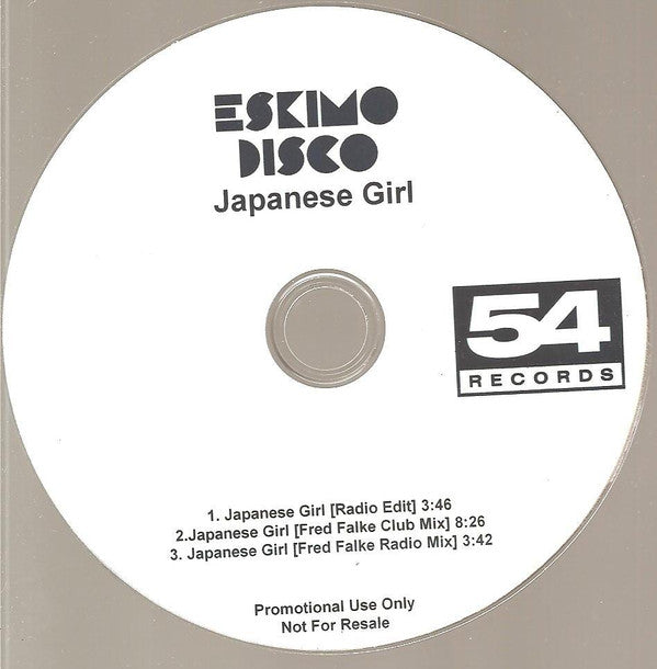 Eskimo Disco : Japanese Girl (CDr, Single, Promo)