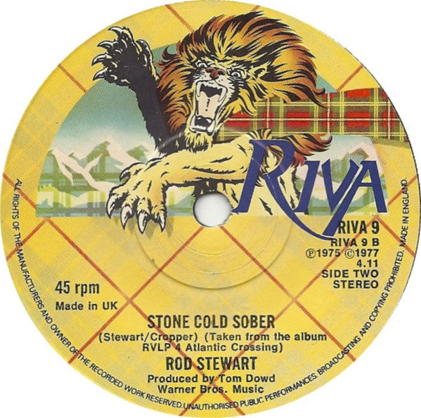 Rod Stewart : Sailing (7", Single, RE)