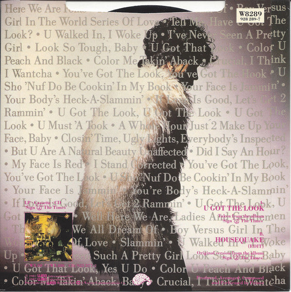Prince : U Got The Look (7", Single, Pap)