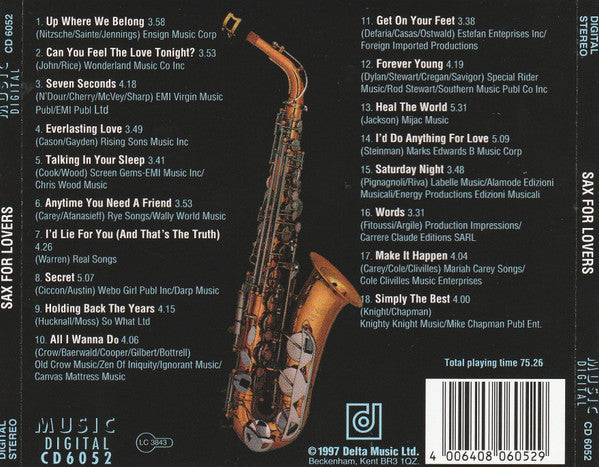Various : Sax For Lovers (CD, Comp)