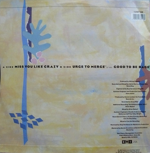 Natalie Cole : Miss You Like Crazy (12", Single)