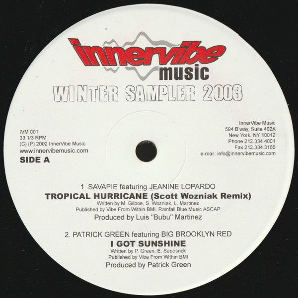 Various : Winter Sampler 2003 (12", Smplr)