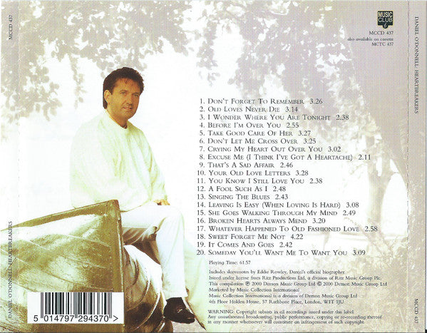 Daniel O'Donnell : Heartbreakers (CD, Comp)