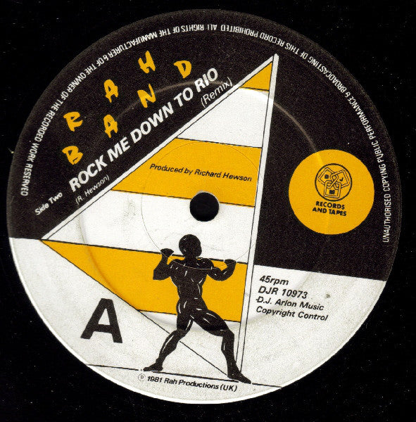 RAH Band : Riding On A Fantasy / Rock Me Down To Rio (Remix) (12")