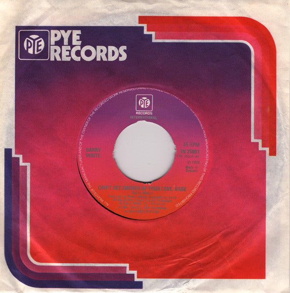 Barry White : Can't Get Enough Of Your Love, Babe (7", Single, Kno)
