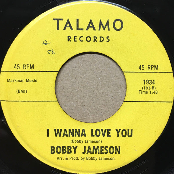 Bobby Jameson : I'm Lonely / I Wanna Love You (7", Single)