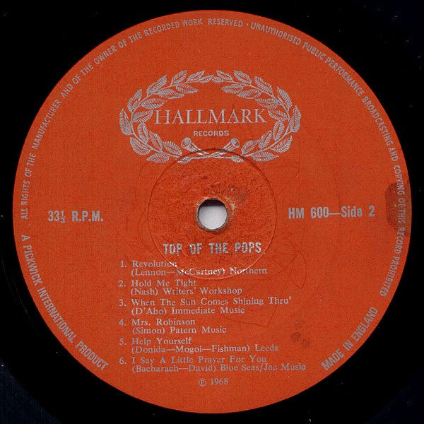 Unknown Artist : Top Of The Pops Vol. 2 (LP)