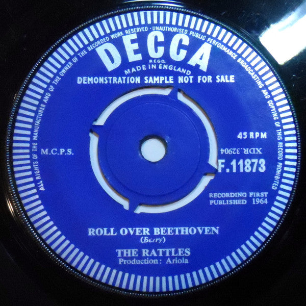 The Rattles : Bye Bye Johnny (7", Single, Promo)