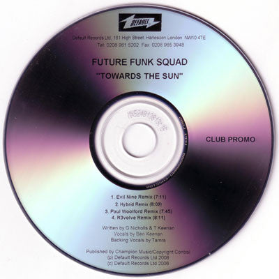Future Funk Squad : Towards The Sun (CDr, Promo)