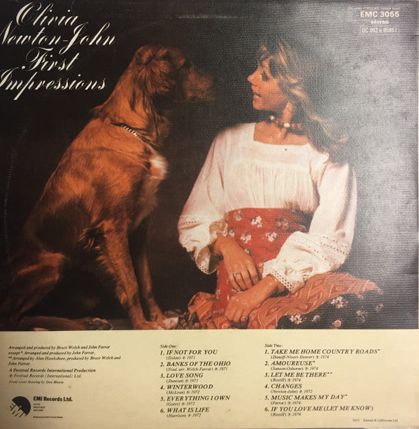 Olivia Newton-John : First Impressions (LP, Album, Comp, Pur)