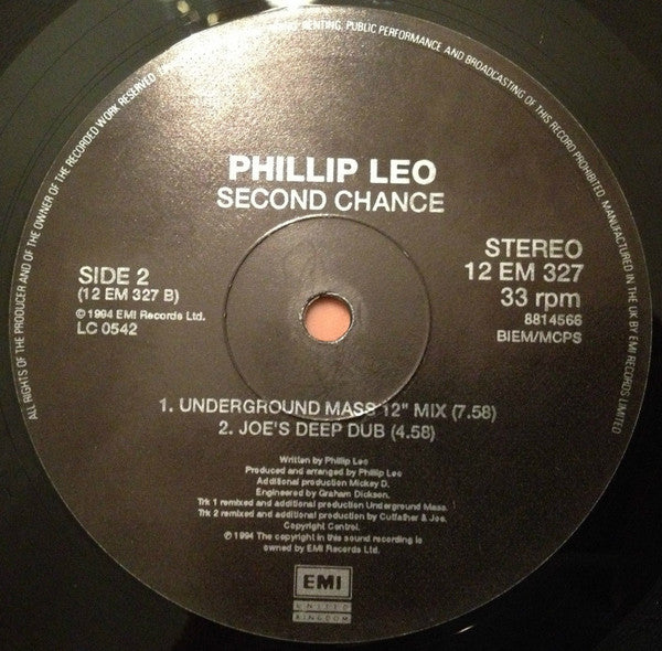 Phillip Leo : Second Chance (12", Single)