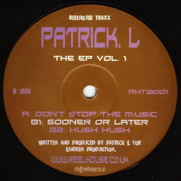 Patrick L : The EP Vol. 1 (12", EP)