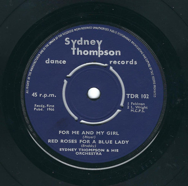 Sydney Thompson And His Orchestra : Saunters / Waltzes (7", EP)