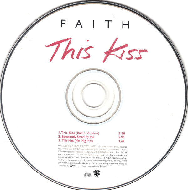Faith Hill : This Kiss (CD, Maxi)