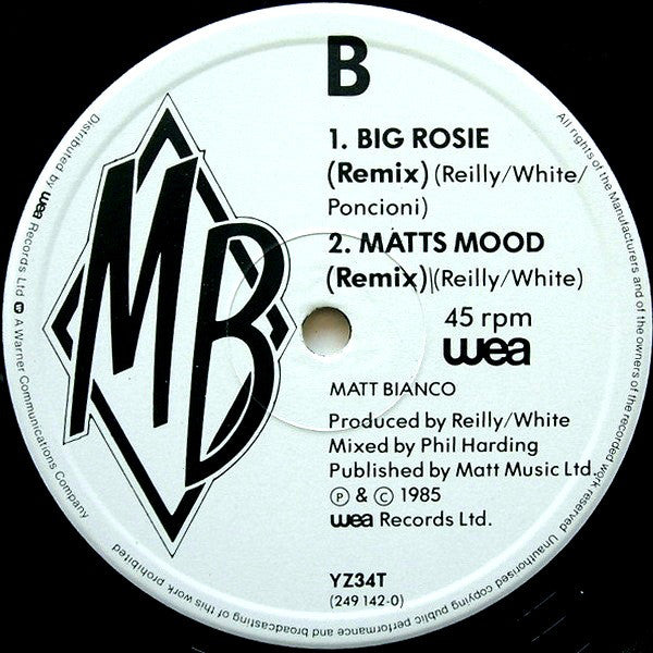 Matt Bianco : More Than I Can Bear (Remix) (12")
