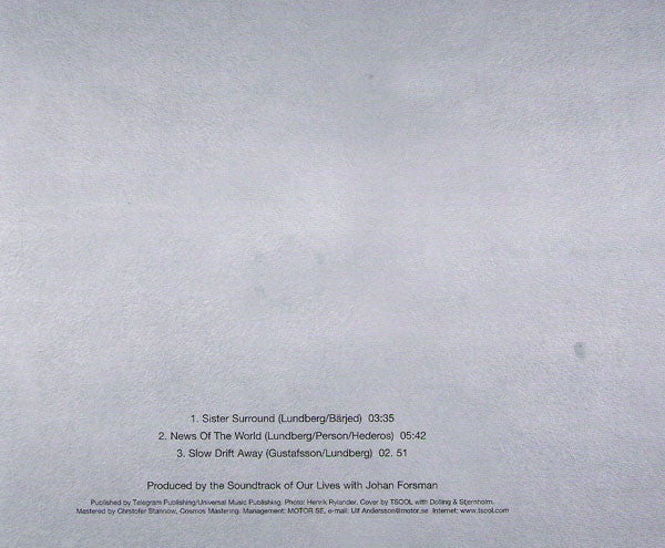 The Soundtrack Of Our Lives : Sister Surround (CD, Single)