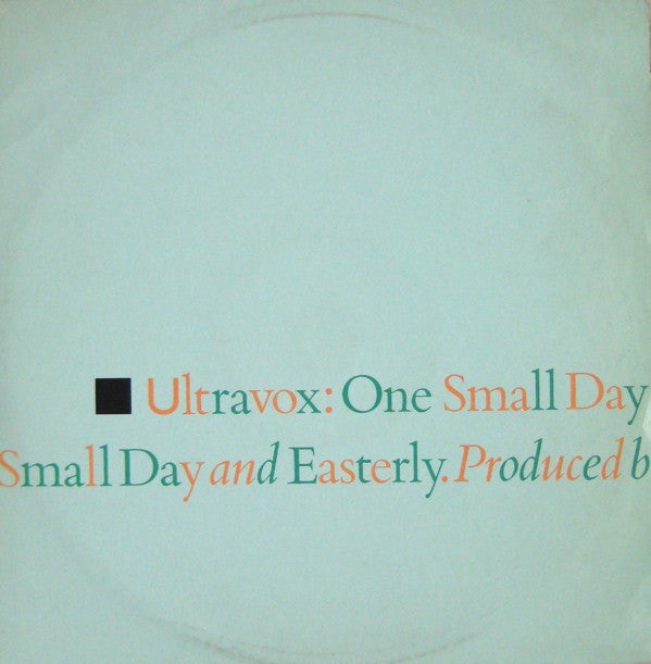 Ultravox : One Small Day (Special Re-Mix) (12", Single)