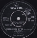 Keith Powell And The Valets : I Should Know Better (7", Single, Mono)