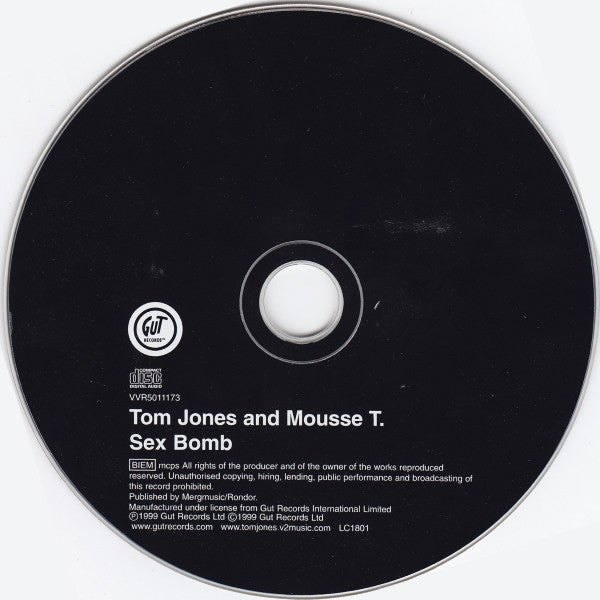 Tom Jones And Mousse T. : Sex Bomb (CD, Single)
