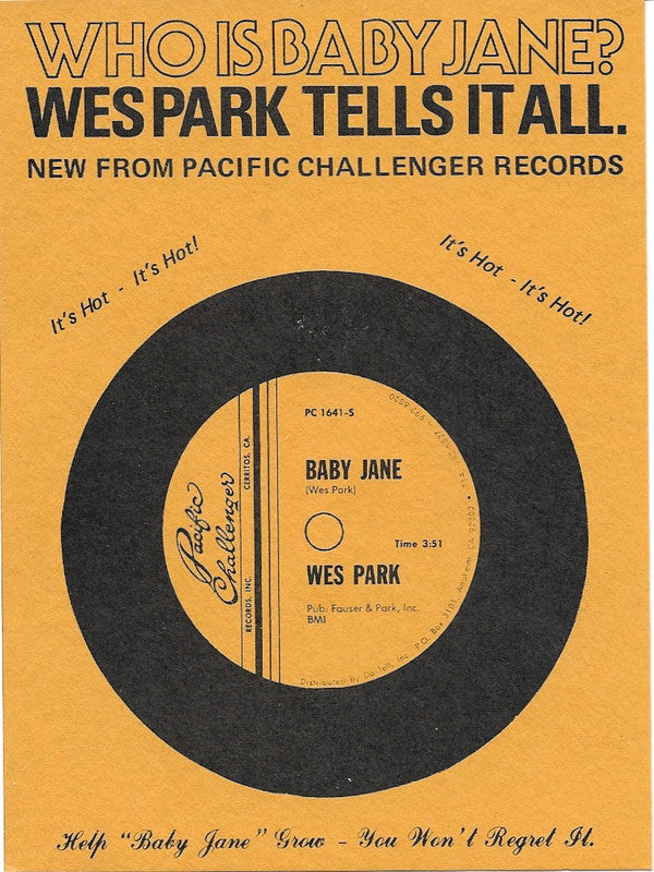 Wes Park (2) : Baby Jane (7")